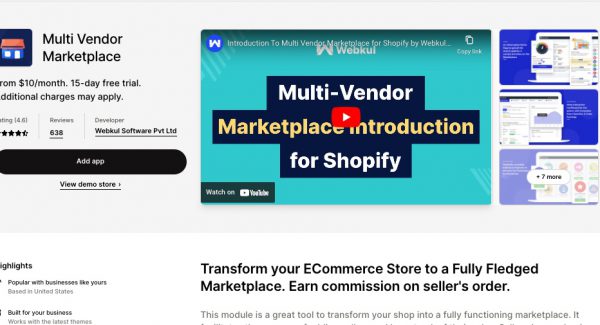 Social media login app - Multivendor marketplace app for Shopify