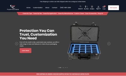 FuerteCases.com - Miva Website Development by After Dark Grafx
